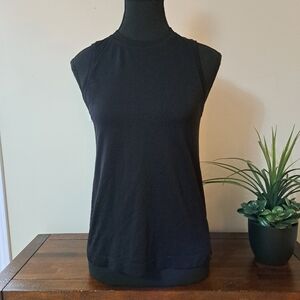 Spyder Active Tank Women's Small Black Sleeveless Top Seamless Stretch New!